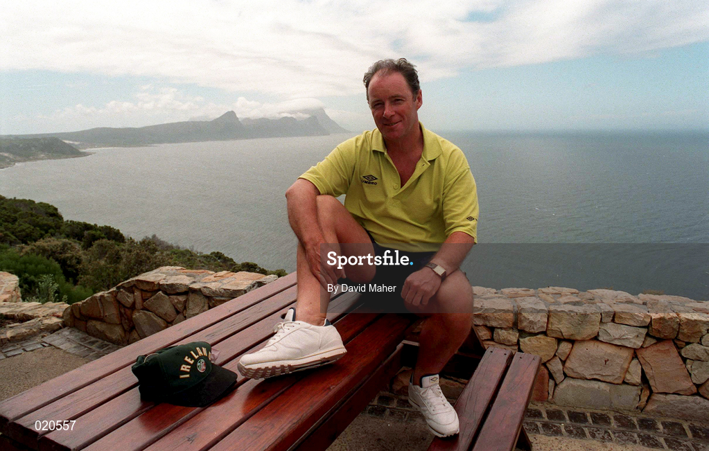28 January 1999; Republic of Ireland Youth team manager Brian Kerr at Cape Point in Cape Town, South Africa. Photo by David Maher/Sportsfile