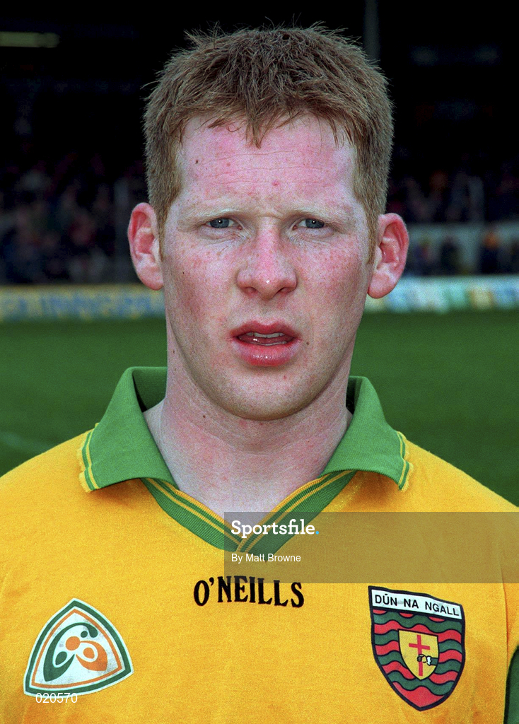 14 March 1999; Brian Roper of Donegal prior to the Church and General National Football League Division 1 match between Offaly and Donegal at O'Connor Park in Tullamore, Offaly. Photo by Matt Browne/Sportsfile