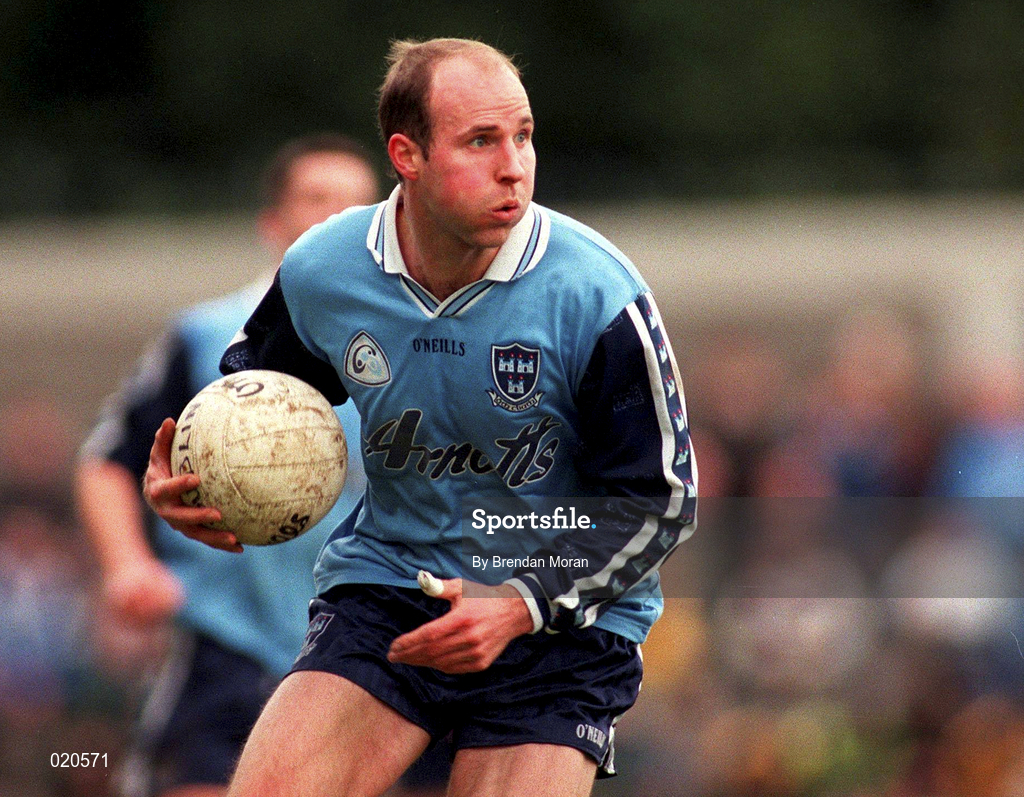 14 March 1999; Brian Stynes of Dublin during the Church and General National Football League Division 1 match between Dublin and Galway at Parnell Park in Dublin. Photo by Brendan Moran/Sportsfile