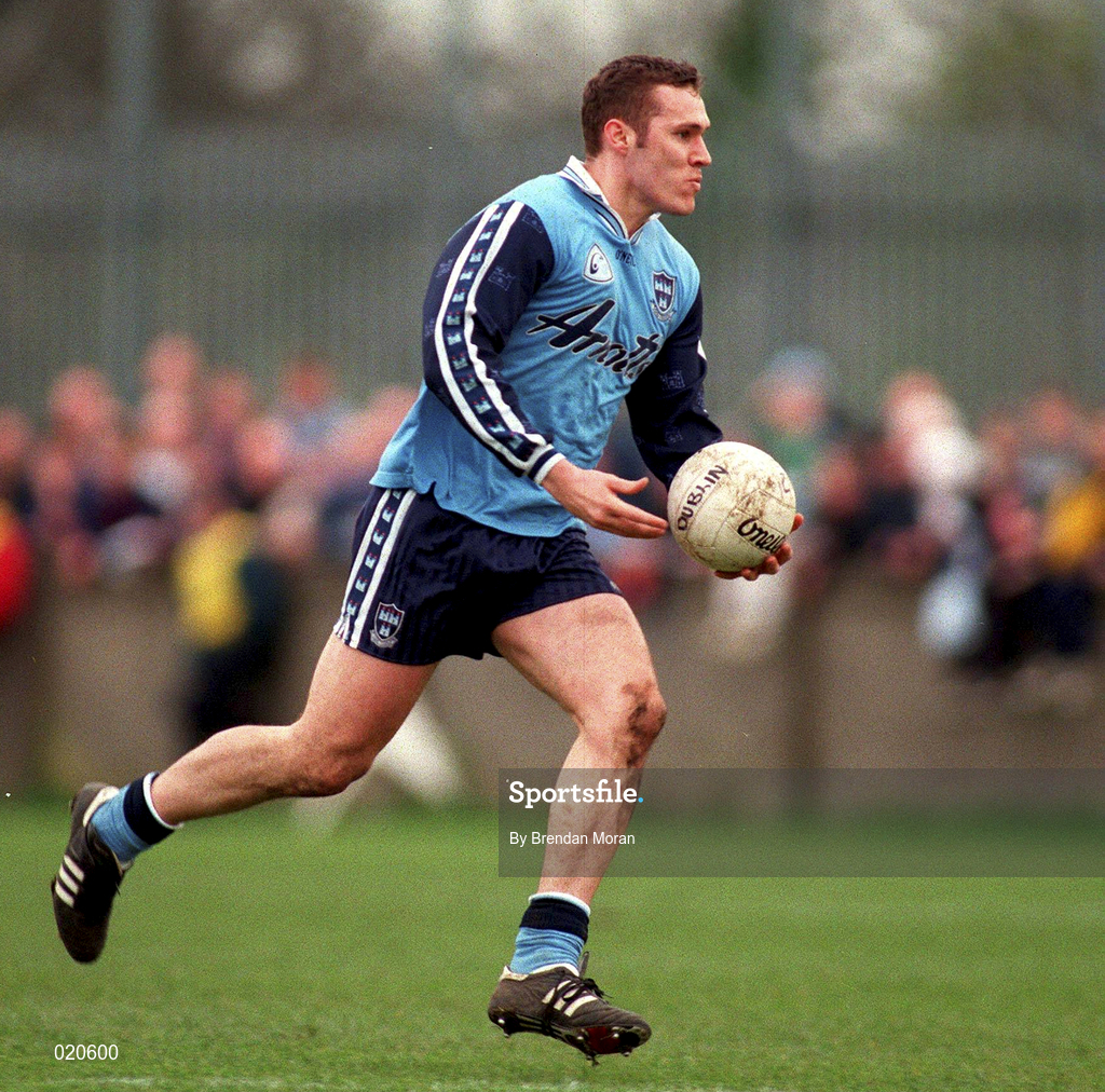 14 March 1999; Ciaran Whelan of Dublin during the Church and General National Football League Division 1 match between Dublin and Galway at Parnell Park in Dublin. Photo by Brendan Moran/Sportsfile