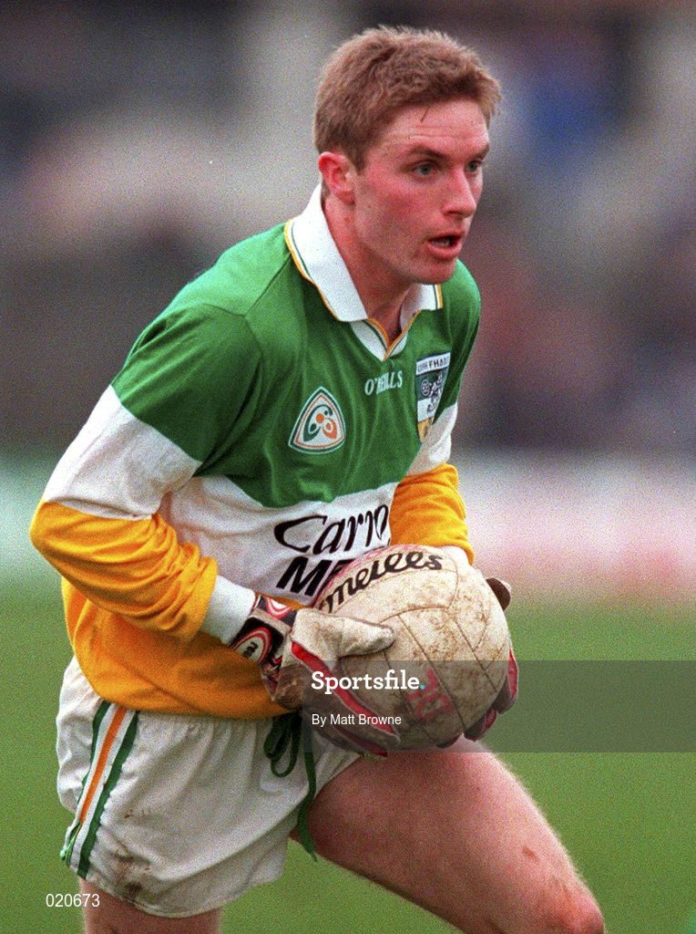 14 March 1999; David Connolly of Offaly during the Church and General National Football League Division 1 match between Offaly and Donegal at O'Connor Park in Tullamore, Offaly. Photo by Matt Browne/Sportsfile