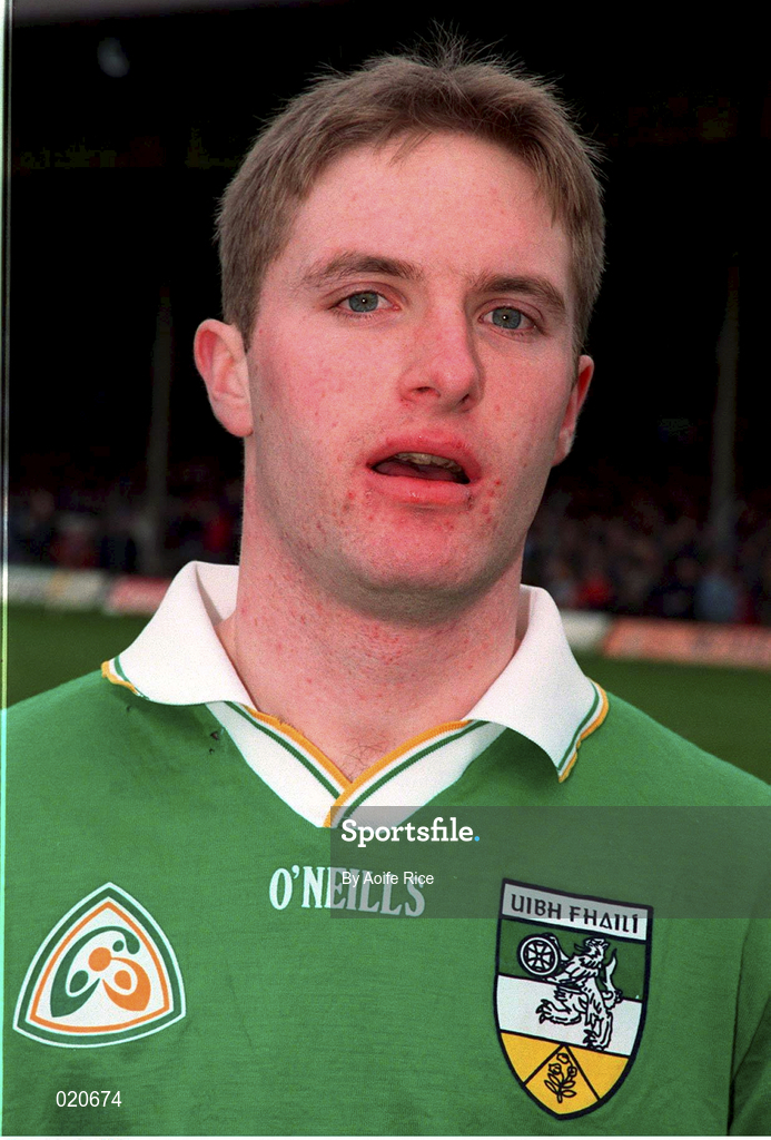 14 March 1999; David Connolly of Offaly prior to the Church and General National Football League Division 1 match between Offaly and Donegal at O'Connor Park in Tullamore, Offaly. Photo by Aoife Rice/Sportsfile