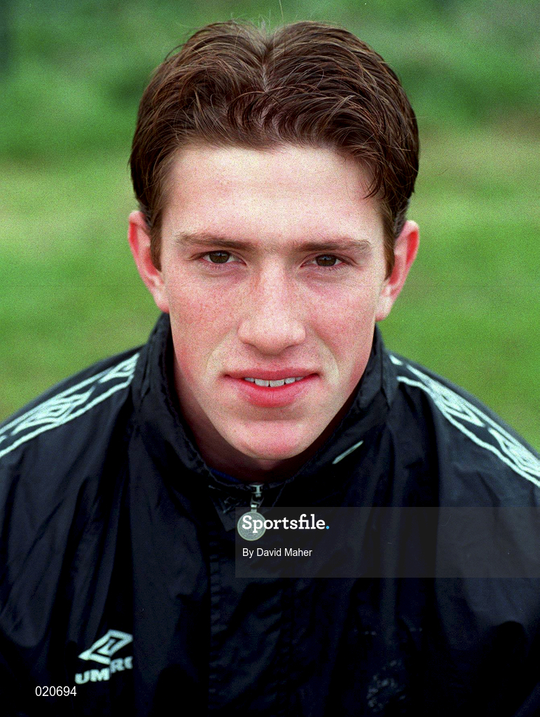25 March 1999; Dean Delaney prior to a Republic of Ireland U20 Squad Training session at the AUL Grounds in Clonshaugh, Dublin. Photo by David Maher/Sportsfile