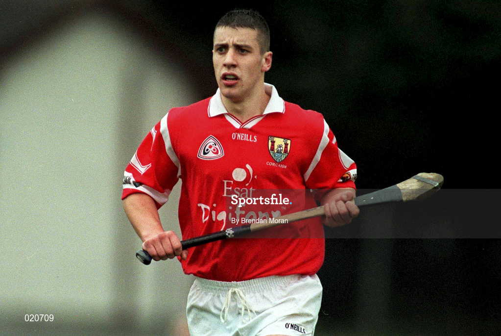 27 March 1999; Derek Barrett of Cork during the Church and General National Hurling League Division 1B match between Cork and Waterford at Páirc Uí Rinn in Cork. Photo by Brendan Moran/Sportsfile
