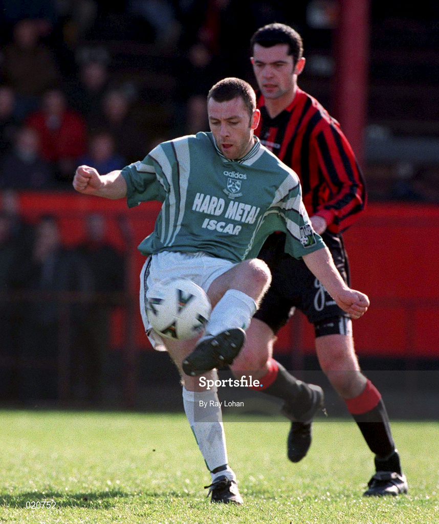 7 February 1999; Don Tierney of Bray Wanderers during the Harp Lager National League Premier Division match between Bohemians and Bray Wanderers at Dalymount Park in Dublin. Photo by Ray Lohan/Sportsfile