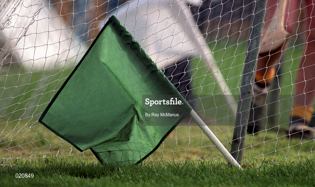 21 March 1999; A general view of a green flag which signals a goal during the Church and General National Hurling League Division 1B match between Tipperary and Wexford at Semple Stadium in Thurles, Tipperary. Photo by Ray McManus/Sportsfile