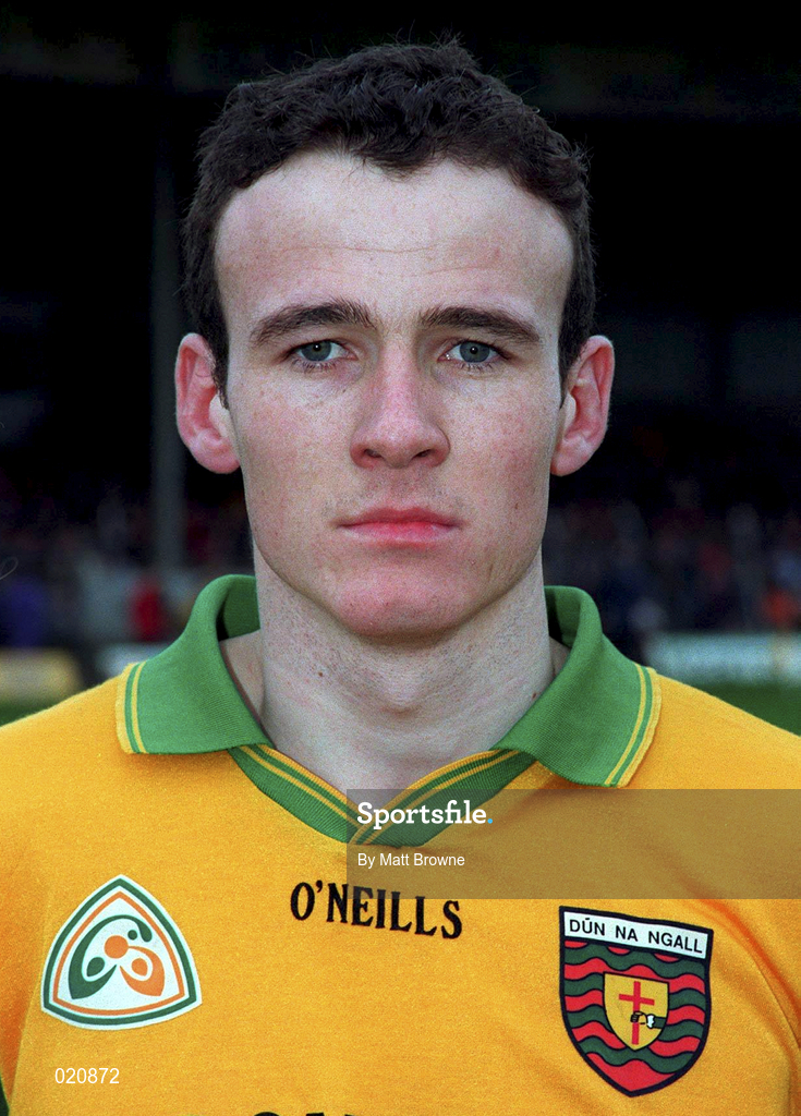 14 March 1999; James Gallagher of Donegal prior to the Church and General National Football League Division 1 match between Offaly and Donegal at O'Connor Park in Tullamore, Offaly. Photo by Matt Browne/Sportsfile