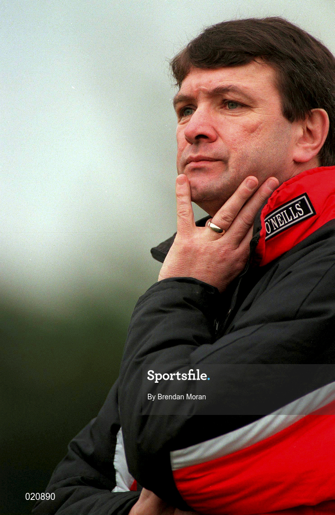 27 March 1999; Cork manager Jimmy Barry Murphy during the Church and General National Hurling League Division 1B match between Cork and Waterford at Páirc Uí Rinn in Cork. Photo by Brendan Moran/Sportsfile