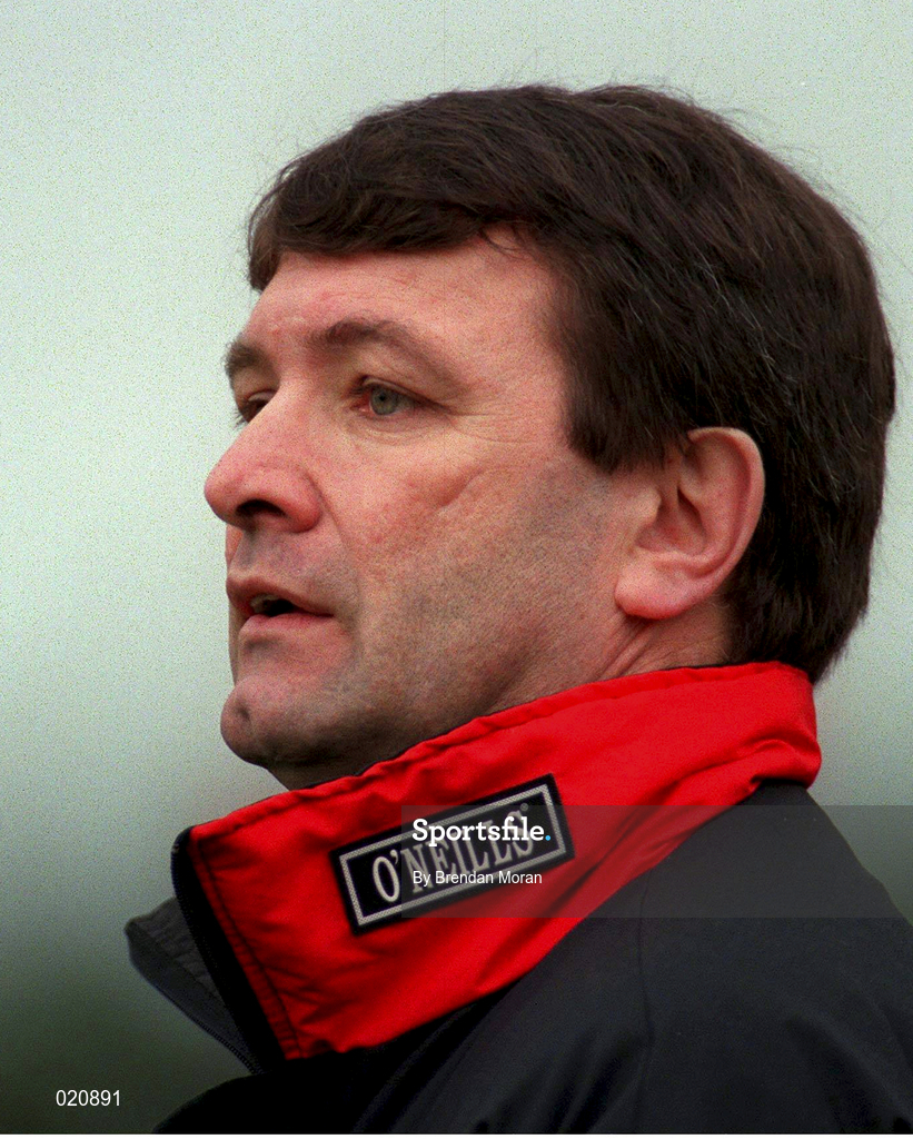 27 March 1999; Cork manager Jimmy Barry Murphy during the Church and General National Hurling League Division 1B match between Cork and Waterford at Páirc Uí Rinn in Cork. Photo by Brendan Moran/Sportsfile