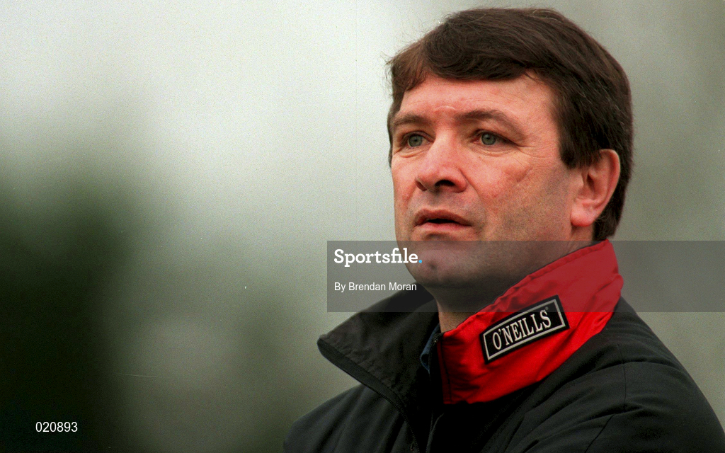 27 March 1999; Cork manager Jimmy Barry Murphy during the Church and General National Hurling League Division 1B match between Cork and Waterford at Páirc Uí Rinn in Cork. Photo by Brendan Moran/Sportsfile