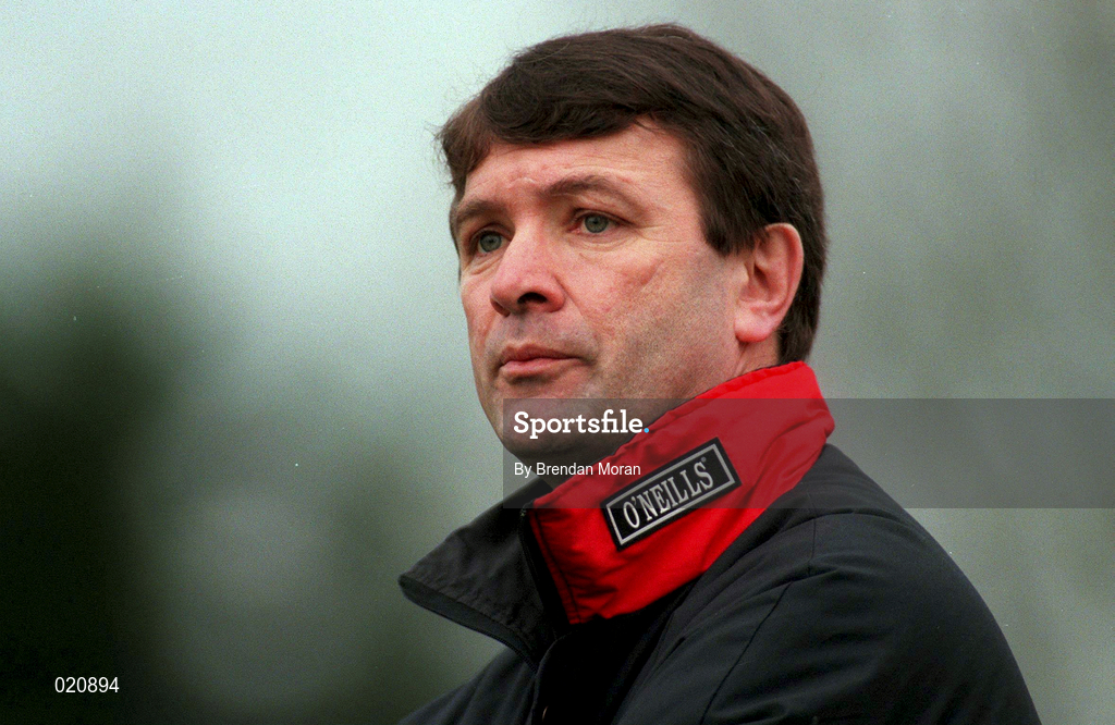 27 March 1999; Cork manager Jimmy Barry Murphy during the Church and General National Hurling League Division 1B match between Cork and Waterford at Páirc Uí Rinn in Cork. Photo by Brendan Moran/Sportsfile