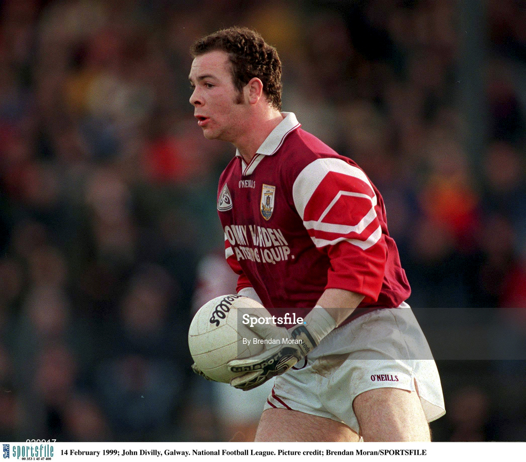 14 February 1999; John Divilly of Galway during the Allianz National Football League Division 1 match between Cork and Galway at Páirc Uí Rinn in Cork. Photo by Brendan Moran/Sportsfile