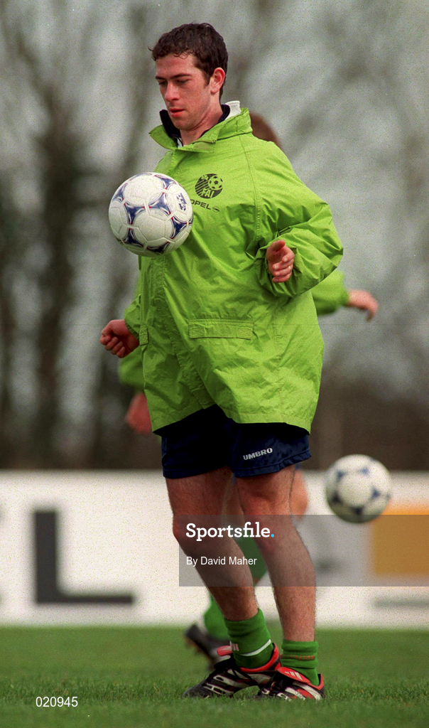 25 March 1999; Keith Doyle during Republic of Ireland U20 Squad Training at the AUL Grounds in Clonshaugh, Dublin. Photo by David Maher/Sportsfile