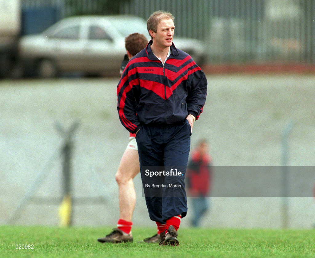 14 February 1999; Cork manager Larry Tompkins during the Allianz National Football League Division 1 match between Cork and Galway at Páirc Uí Rinn in Cork. Photo by Brendan Moran/Sportsfile