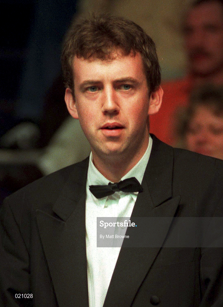 24 March 1998; Mark Williams of England in attendance on Day 1 of the Benson and Hedges Irish Masters Snooker at Goffs in Kill, Kildare. Photo by Matt Browne/Sportsfile