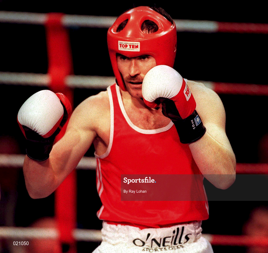 12 March 1999; Michael Roche during the IABA National Boxing Championships at the National Stadium in Dublin. Photo by Ray Lohan/Sportsfile