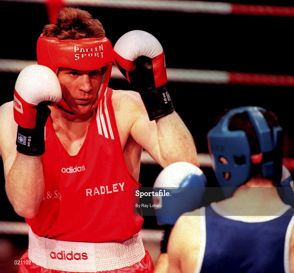 12 March 1999; Neil Gough during the IABA National Boxing Championships at the National Stadium in Dublin. Photo by Ray Lohan/Sportsfile