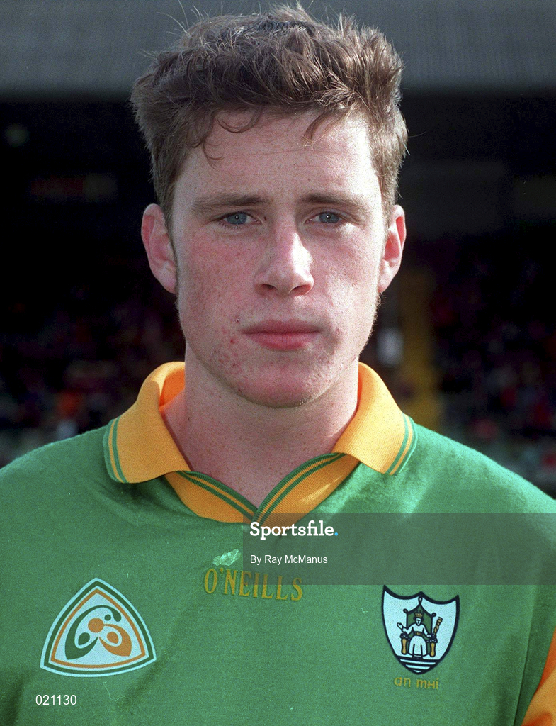 28 February 1999; Nigel Crawford of Meath prior to the Church and General National Football League Division 1 match between Meath and Derry at Páirc Tailteann in Navan, Meath. Photo by Ray McManus/Sportsfile