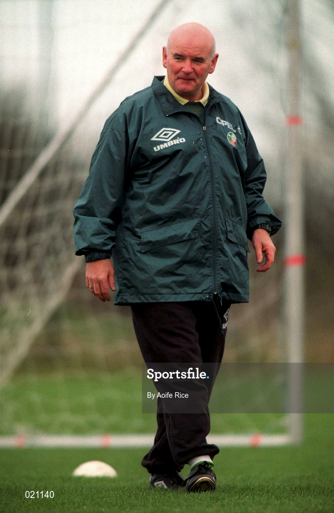 25 March 1999; Assistant manager Noel O'Reilly during Republic of Ireland U20 Squad Training at the AUL Grounds in Clonshaugh, Dublin. Photo by Aoife Rice/Sportsfile