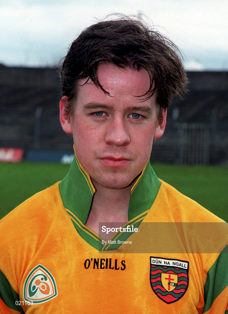 14 March 1999; Padraig Gillespie of Donegal prior to the Church and General National Football League Division 1 match between Offaly and Donegal at O'Connor Park in Tullamore, Offaly. Photo by Matt Browne/Sportsfile
