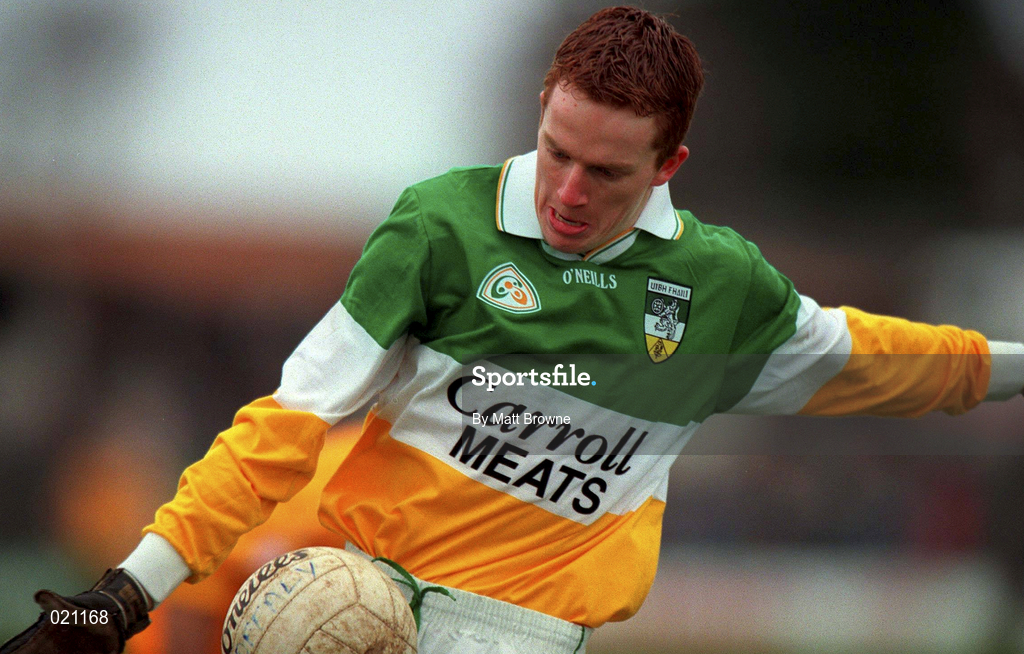 14 March 1999; Pascal Kelleghan of Offaly during the Church and General National Football League Division 1 match between Offaly and Donegal at O'Connor Park in Tullamore, Offaly. Photo by Matt Browne/Sportsfile