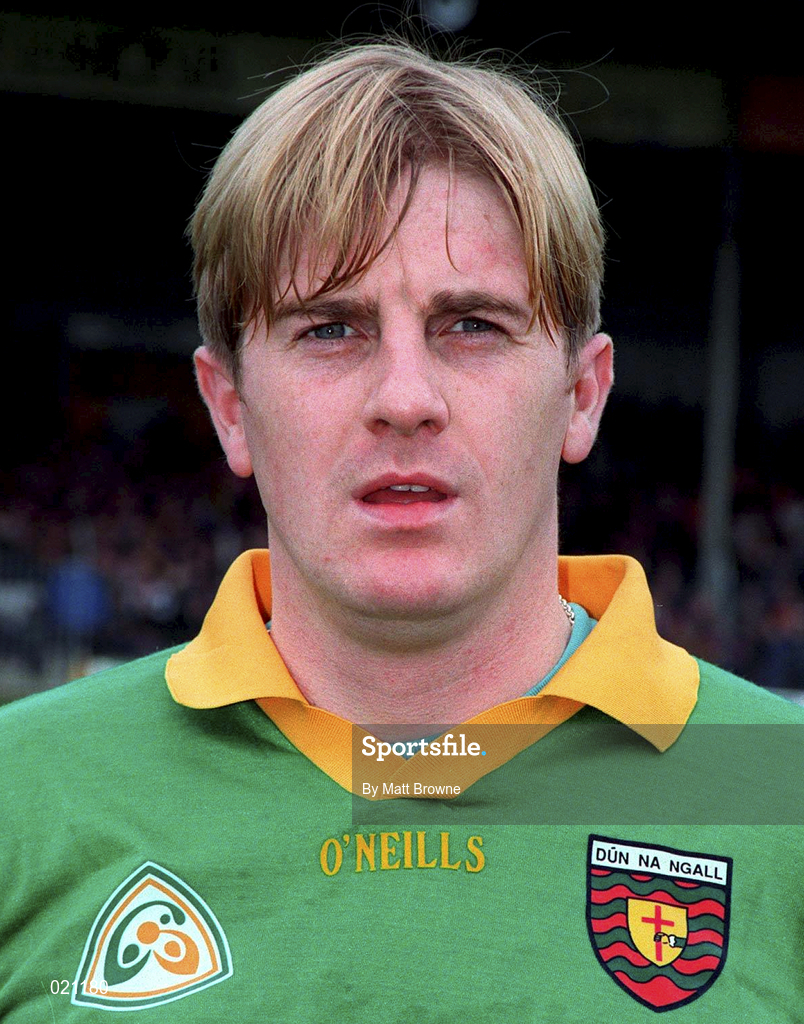 14 March 1999; Paul Callaghan of Donegal prior to the Church and General National Football League Division 1 match between Offaly and Donegal at O'Connor Park in Tullamore, Offaly. Photo by Matt Browne/Sportsfile