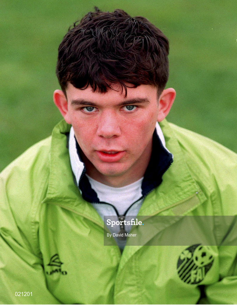 25 March 1999; Paul Donnolly prior to a Republic of Ireland U20 Squad Training session at the AUL Grounds in Clonshaugh, Dublin. Photo by David Maher/Sportsfile