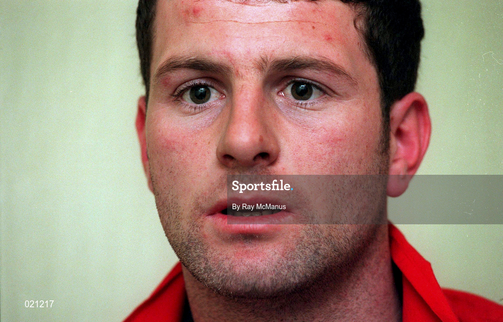 22 March 1999; Longford Town player Paul Perth during a Longford Town FC press conference in Longford. Photo by Ray McManus/Sportsfile