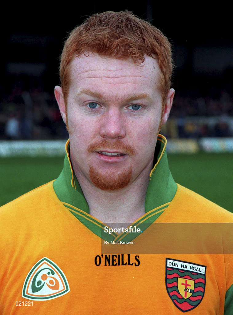 14 March 1999; Peter McGinley of Donegal prior to the Church and General National Football League Division 1 match between Offaly and Donegal at O'Connor Park in Tullamore, Offaly. Photo by Matt Browne/Sportsfile