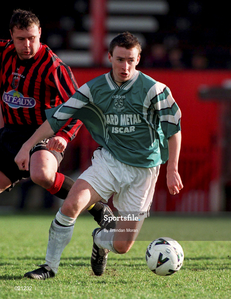 7 February 1999; Philip Keogh of Bray Wanderers during the Harp Lager National League Premier Division match between Bohemians and Bray Wanderers at Dalymount Park in Dublin. Photo by Brendan Moran/Sportsfile