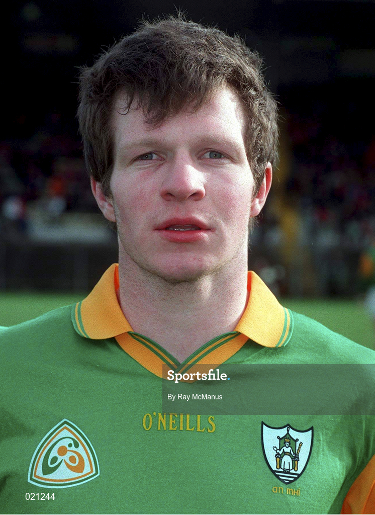 28 February 1999; Richard Kealy of Meath prior to the Church and General National Football League Division 1 match between Meath and Derry at Páirc Tailteann in Navan, Meath. Photo by Ray McManus/Sportsfile