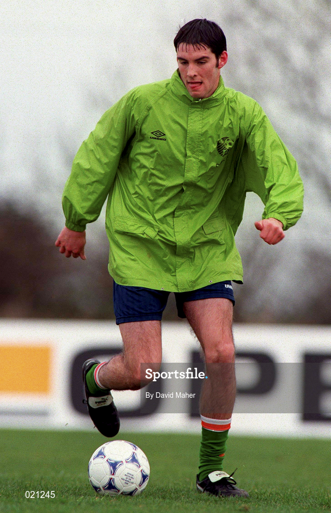 25 March 1999; Richard Sadlier during Republic of Ireland U20 Squad Training at the AUL Grounds in Clonshaugh, Dublin. Photo by David Maher/Sportsfile