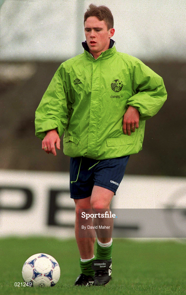 25 March 1999; Richie Baker during Republic of Ireland U20 Squad Training at the AUL Grounds in Clonshaugh, Dublin. Photo by David Maher/Sportsfile