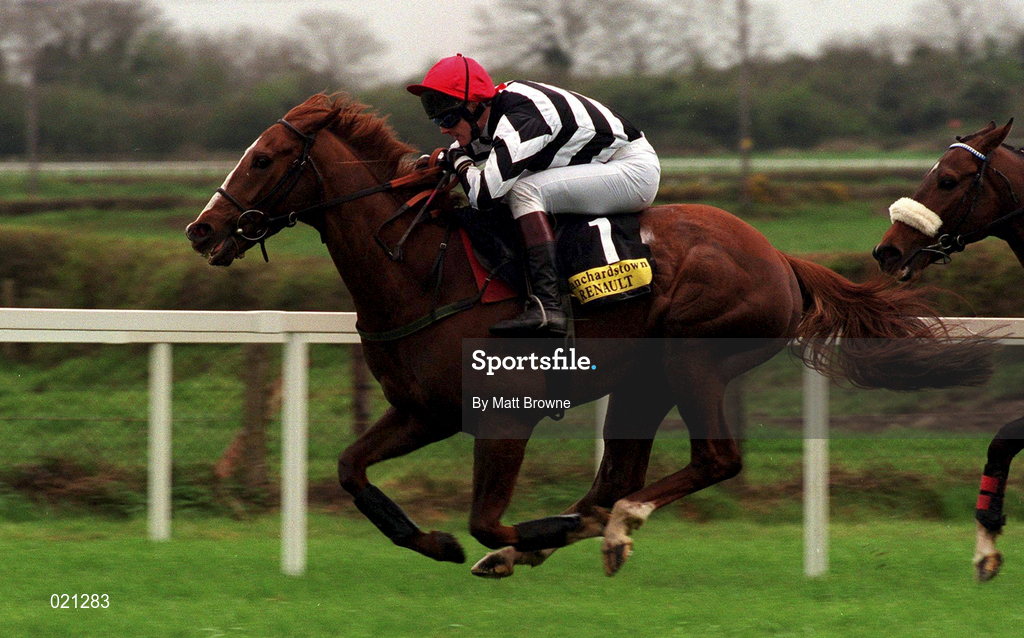 5 April 1999; Balla Sola, with Ruby Walsh, up during the Blanchardstown Renault Hurdle at Fairyhouse Racecourse in Ratoath, Meath. Photo by Matt Browne/Sportsfile