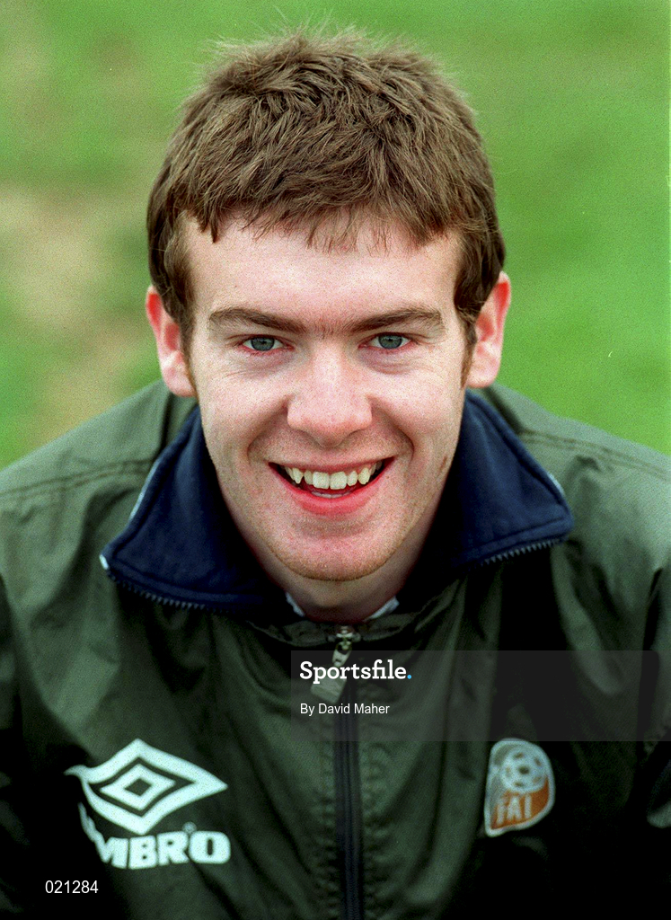 25 March 1999; Ryan Casey prior to a Republic of Ireland U20 Squad Training session at the AUL Grounds in Clonshaugh, Dublin. Photo by David Maher/Sportsfile