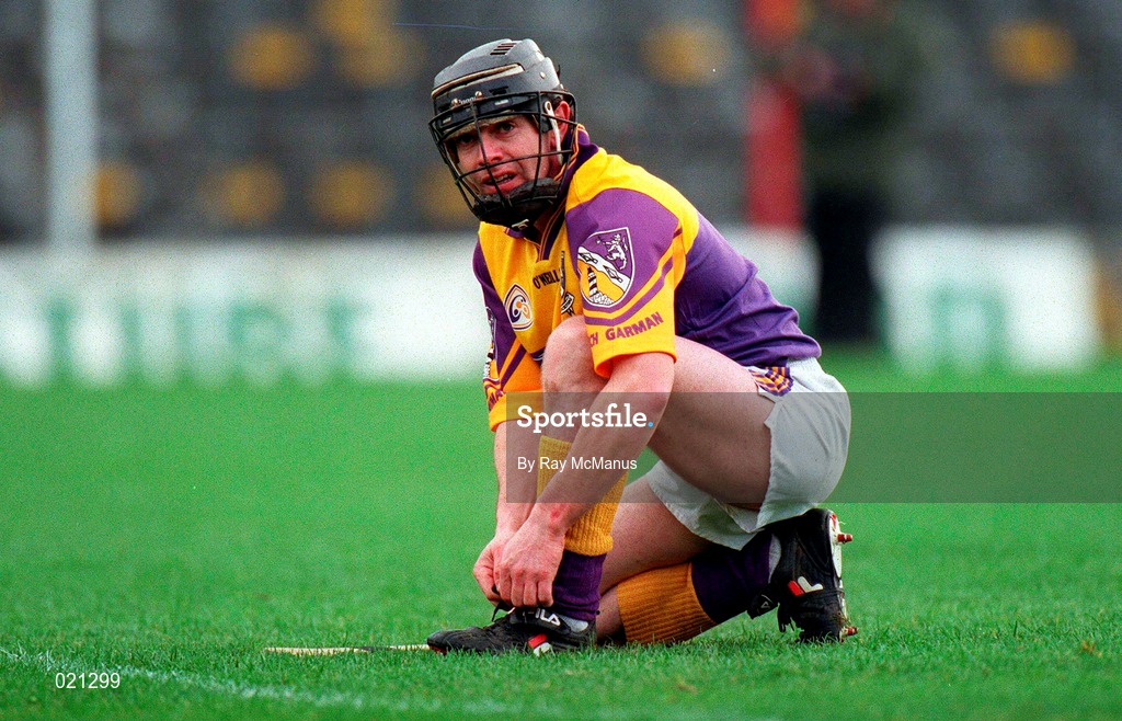 21 March 1999; Sean Flood of Wexford during the Church and General National Hurling League Division 1B match between Tipperary and Wexford at Semple Stadium in Thurles, Tipperary. Photo by Ray McManus/Sportsfile