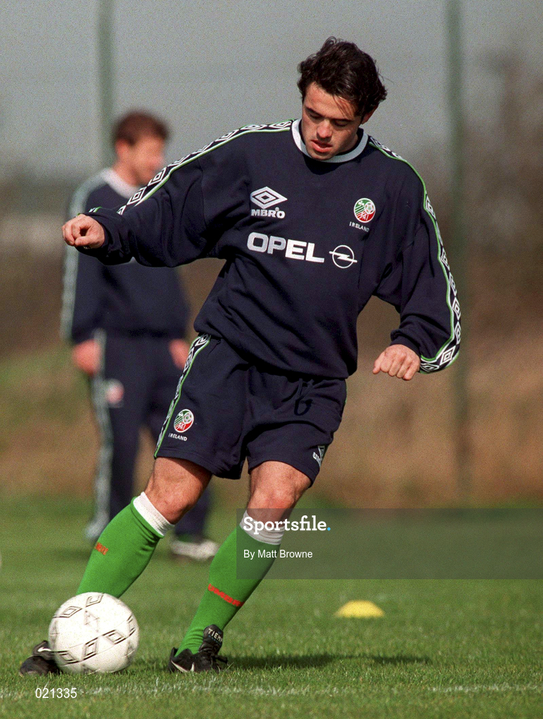 23 March 1999; Stephen Carr during Republic of Ireland Squad Training at the AUL Grounds in Clonshaugh, Dublin. Photo by Matt Browne/Sportsfile