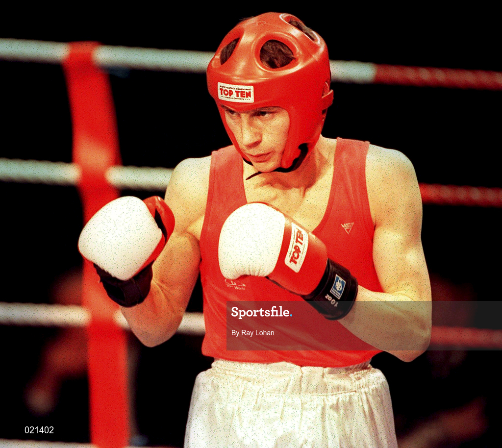 12 March 1999; William Waite during the IABA National Boxing Championships at the National Stadium in Dublin. Photo by Ray Lohan/Sportsfile