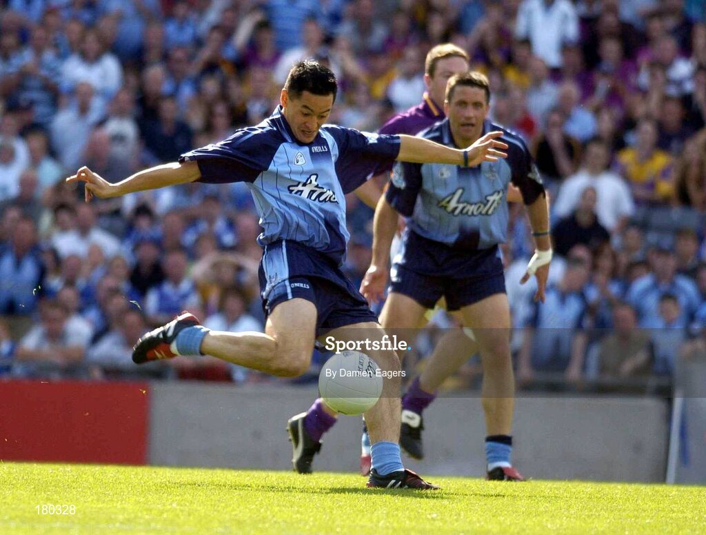 19 June 2005; Jason Sherlock, Dublin, scores a goal. Bank of Ireland Leinster Senior Football Championship Semi-Final, Dublin v Wexford, Croke Park, Dublin. Picture credit; Damien Eagers / SPORTSFILE
