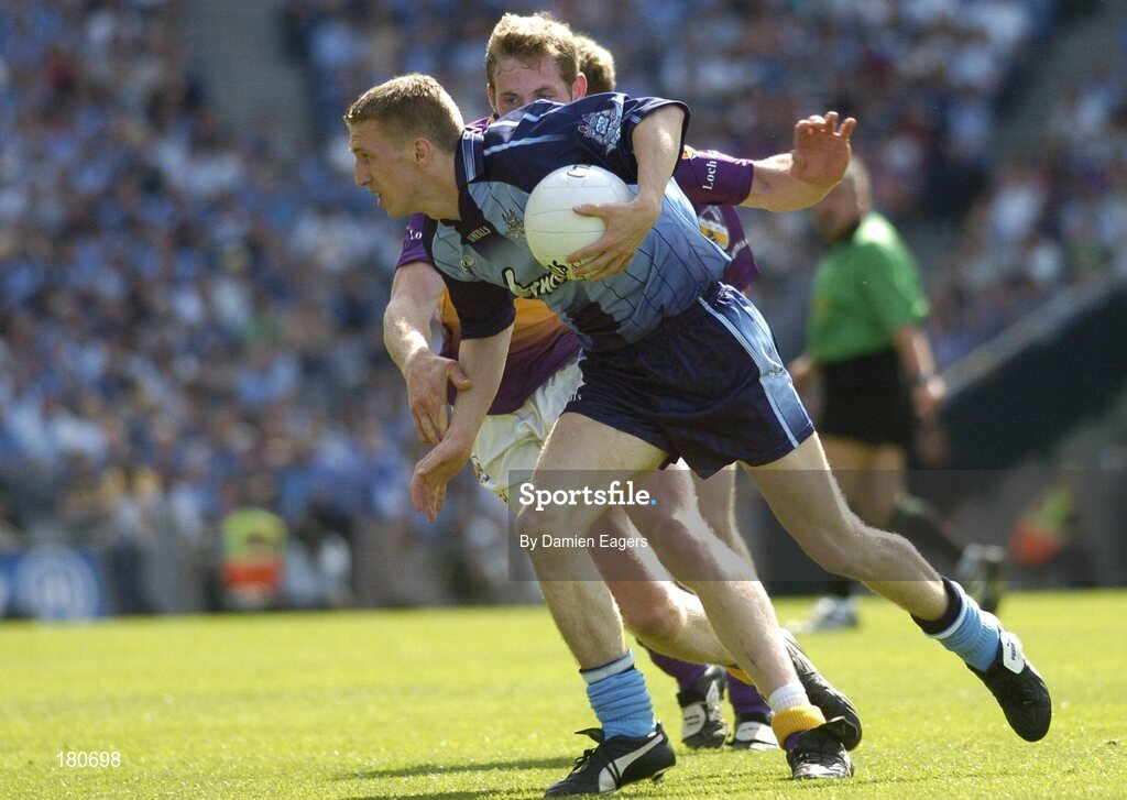 19 June 2005; Stephen O'Shaughnessy, Dublin, in action against Wexford. Bank of Ireland Leinster Senior Football Championship Semi-Final, Dublin v Wexford, Croke Park, Dublin. Picture credit; Damien Eagers / SPORTSFILE