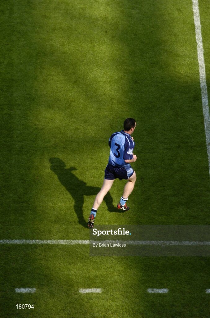 19 June 2005; Dublin's Paddy Christie makes his way onto the pitch for the second half. Bank of Ireland Leinster Senior Football Championship Semi-Final, Dublin v Wexford, Croke Park, Dublin. Picture credit; Brian Lawless / SPORTSFILE