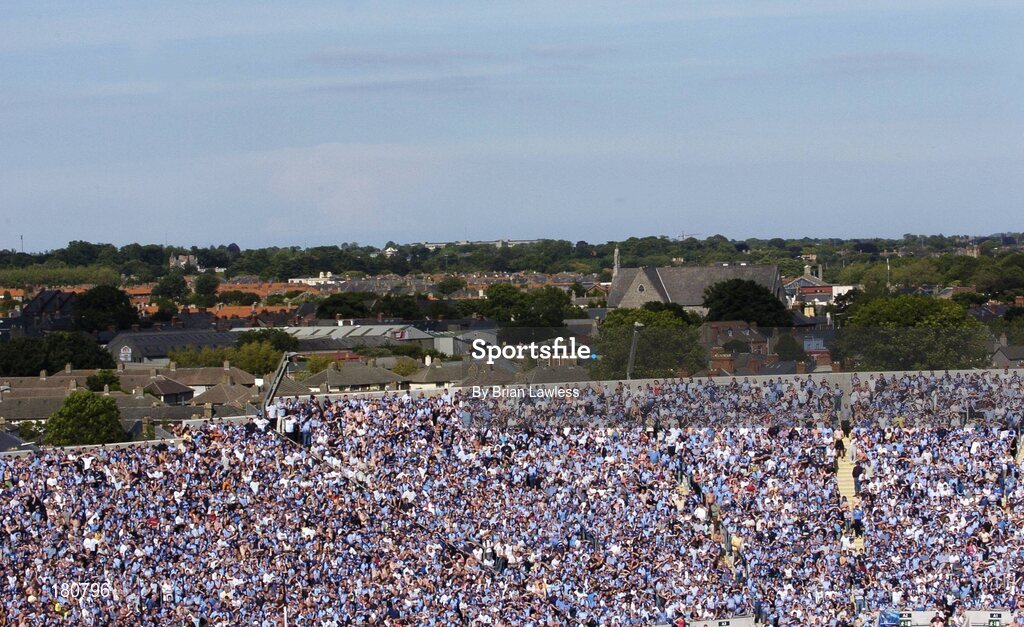 19 June 2005; A general view of Hill 16. Bank of Ireland Leinster Senior Football Championship Semi-Final, Dublin v Wexford, Croke Park, Dublin. Picture credit; Brian Lawless / SPORTSFILE