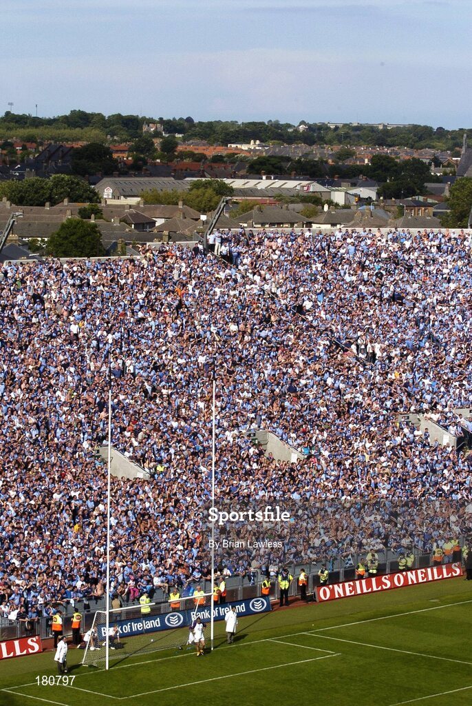 19 June 2005; A general view of Hill 16. Bank of Ireland Leinster Senior Football Championship Semi-Final, Dublin v Wexford, Croke Park, Dublin. Picture credit; Brian Lawless / SPORTSFILE