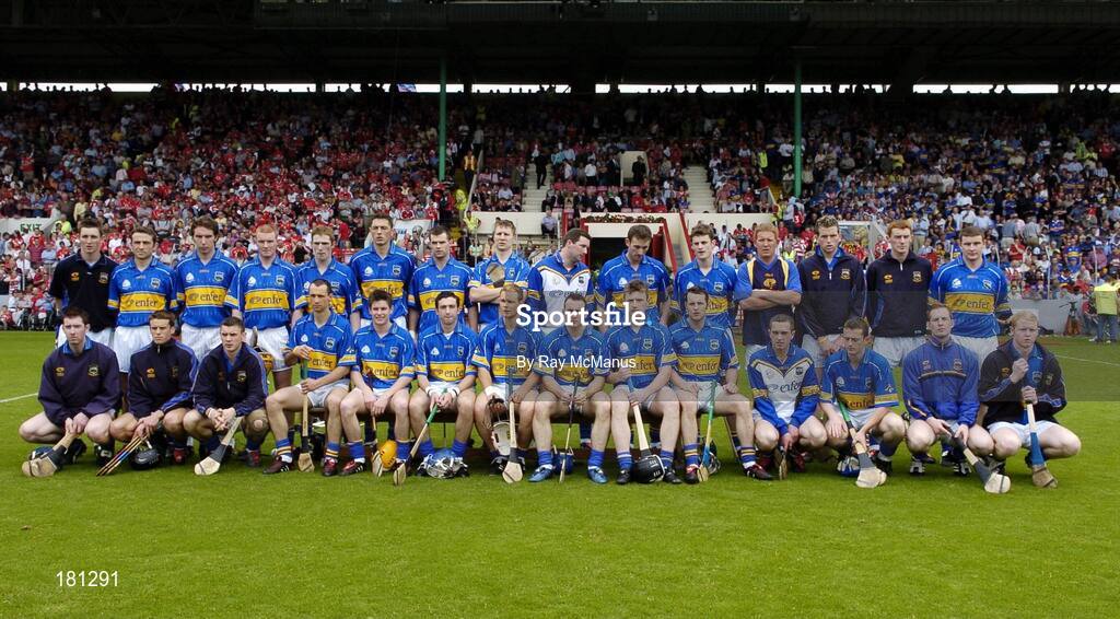 26 June 2005; The Tipperary team. Guinness Munster Senior Hurling Championship Final, Cork v Tipperary, Pairc Ui Chaoimh, Cork. Picture Credit; Ray McManus / SPORTSFILE