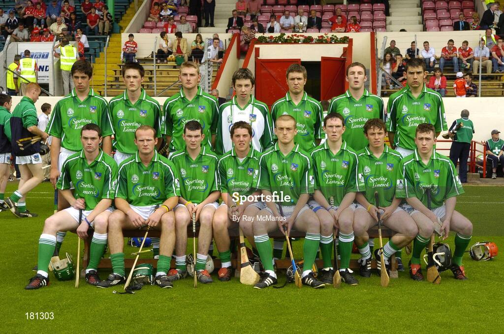 26 June 2005; The Limerick team. Munster Minor Hurling Championship Final, Cork v Limerick, Pairc Ui Chaoimh, Cork. Picture Credit; Ray McManus / SPORTSFILE