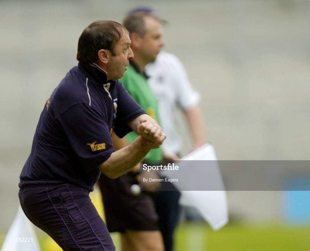 3 July 2005; Seamus Murphy, Wexford manager. Guinness Leinster Senior Hurling Championship Final, Kilkenny v Wexford, Croke Park, Dublin. Picture credit; Damien Eagers / SPORTSFILE