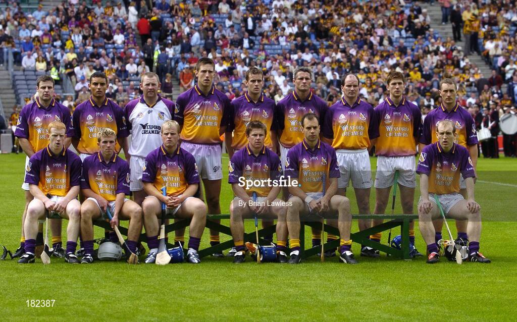 3 July 2005; The Wexford team. Guinness Leinster Senior Hurling Championship Final, Kilkenny v Wexford, Croke Park, Dublin. Picture credit; Brian Lawless / SPORTSFILE