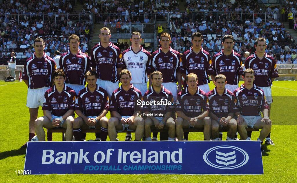 10 July 2005; Galway senior team portrait prior to the Bank of Ireland Connacht Senior Football Championship Final match between Galway and Mayo at Pearse Stadium in Galway. Photo by David Maher/Sportsfile