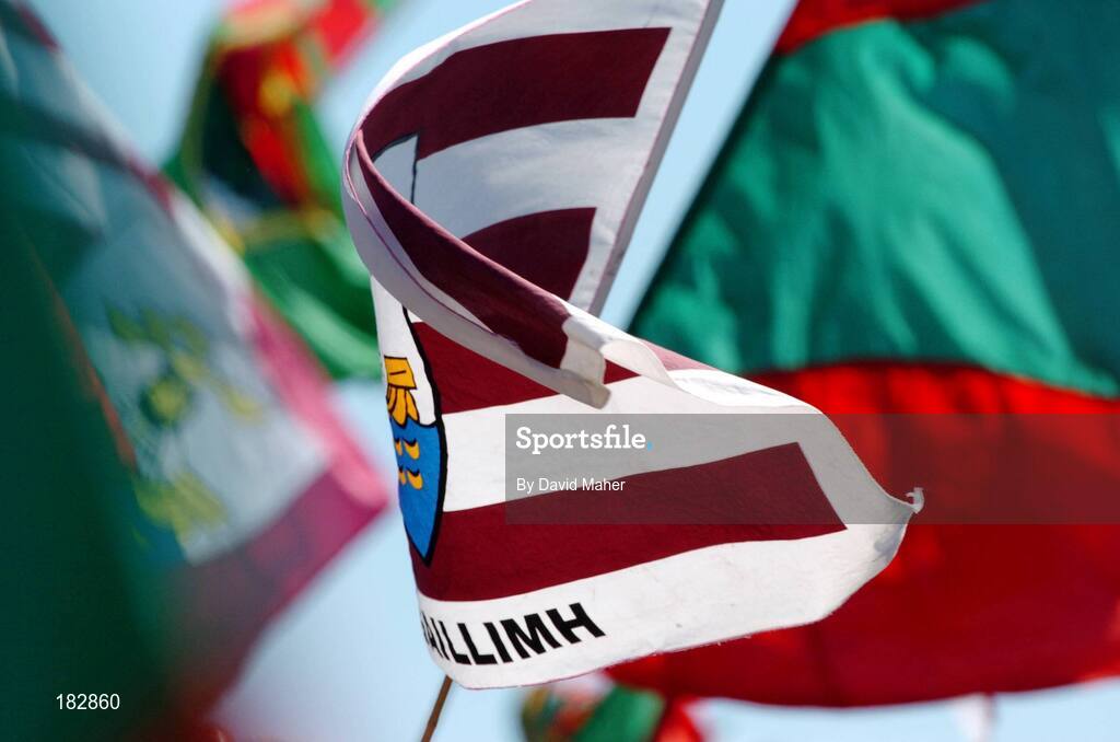 10 July 2005; Galway and Mayo flags during the game . Bank of Ireland Connacht Senior Football Championship Final, Galway v Mayo, Pearse Stadium, Galway. Picture credit; David Maher / SPORTSFILE