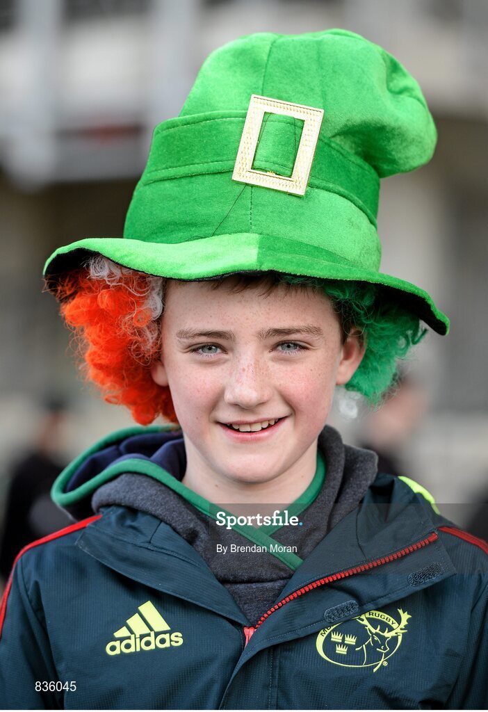 22 February 2014; Ireland supporter Sean Harney, from Dunmore Road, Waterford, at the game. RBS Six Nations Rugby Championship, England v Ireland. Twickenham Stadium, Twickenham, London, England. Picture credit: Brendan Moran / SPORTSFILE